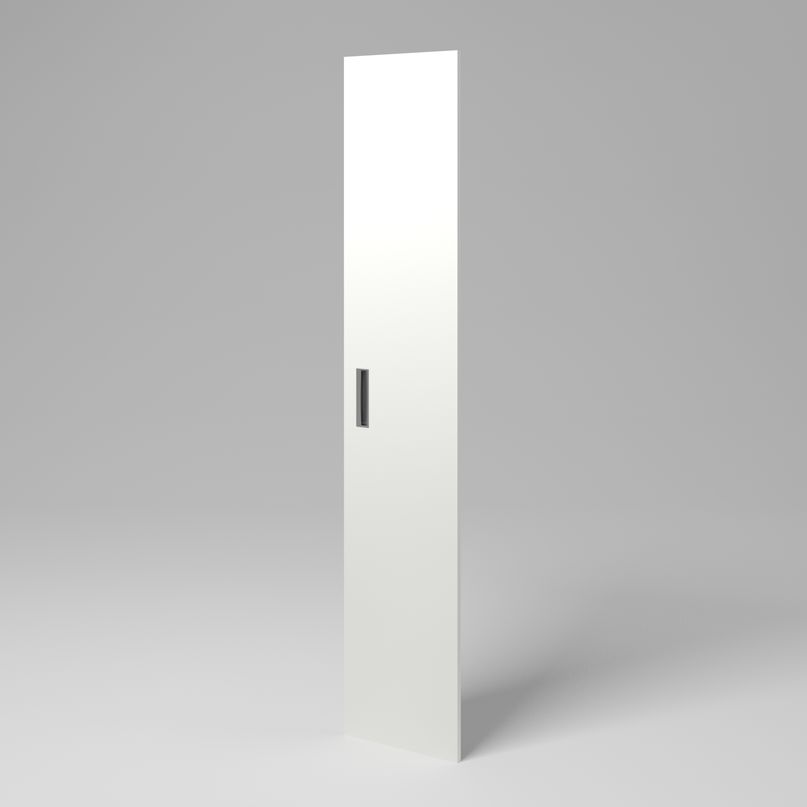 Porte battante pour caisson d´angle Largeur 773 x 988 mm, Blanc Mat