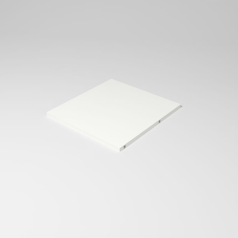 Tablette semi-fixe pour caisson Largeur 488 mm, Blanc Mat