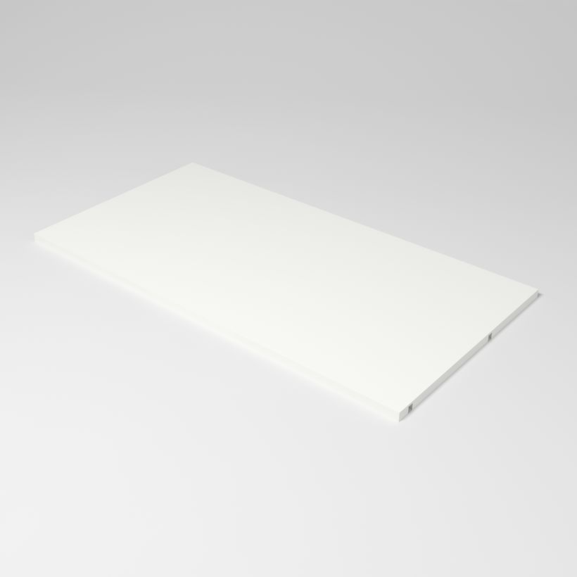 Tablette semi-fixe pour caisson Largeur 958 mm, Blanc Mat