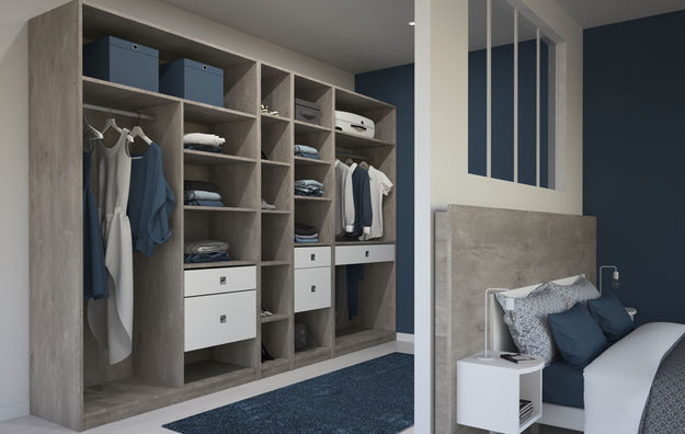 Dressings modulables Pronto - Collection Chêne Cigare Brut