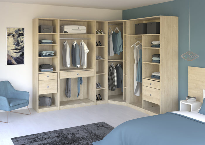 Dressings modulables Pronto – Collection Chêne blond