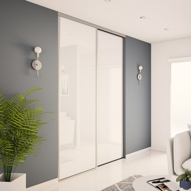 Porte de placard pliante métal gris Kazed 62 x 242 cm Porte de placard pliante métal gris Kazed 62 x 242 cm