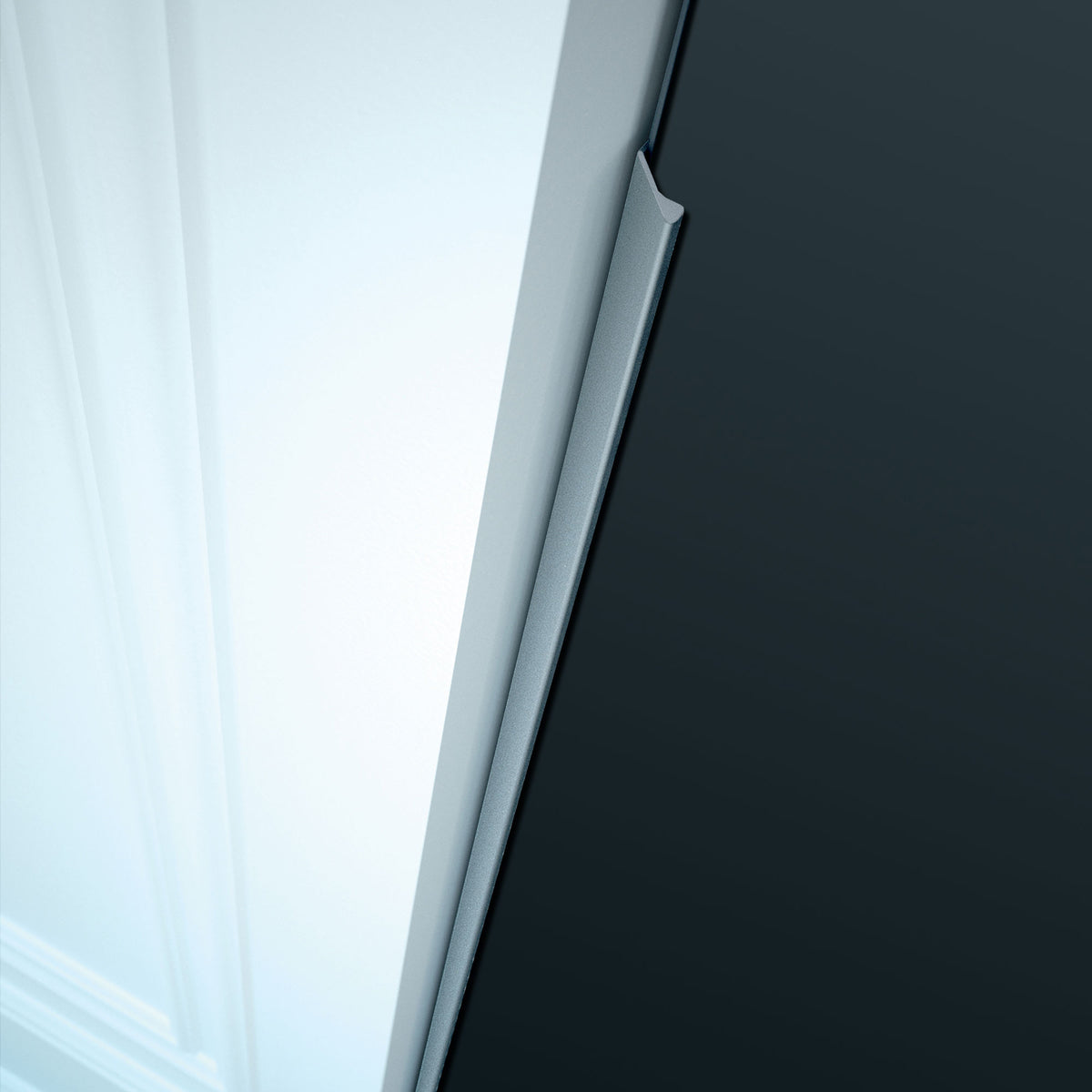 2 Surpoignées Aide à l'ouverture Droite - Alu Naturel - Coulissant Alu